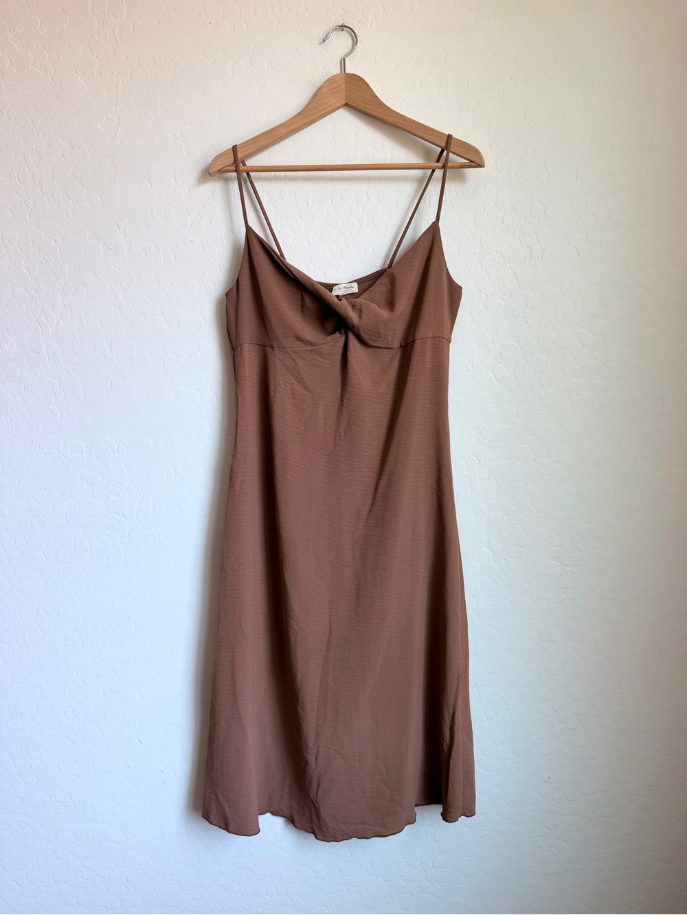 See You Monday Twist Front Midi Dress